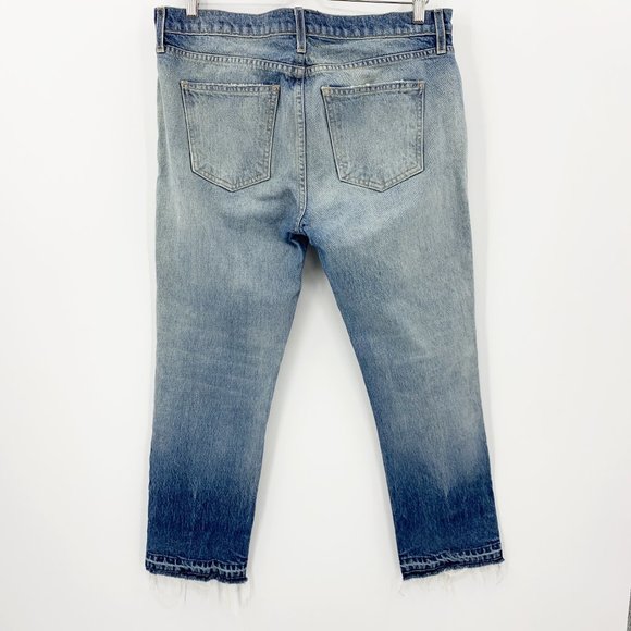 Current Elliott Straight Crop Released Hem Jeans - Picture 5 of 9